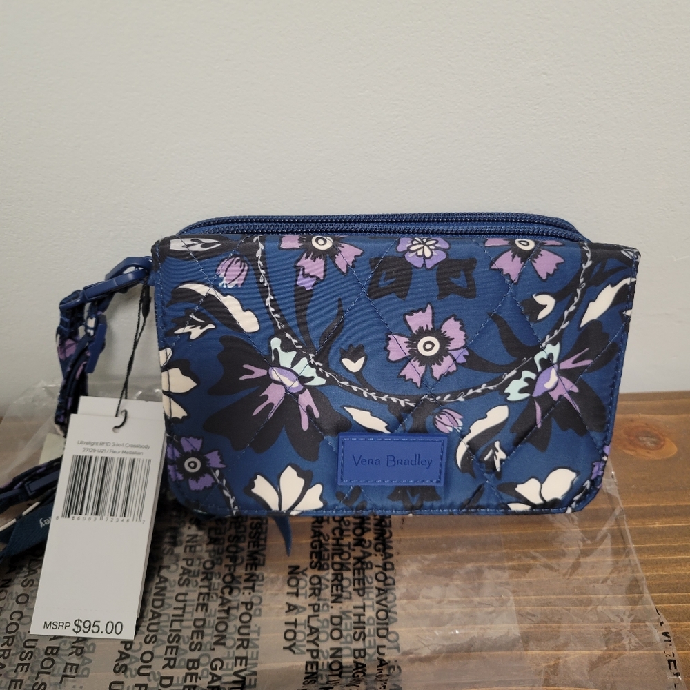 Vera bradley ultralight rfid 3 in 1  crossbody